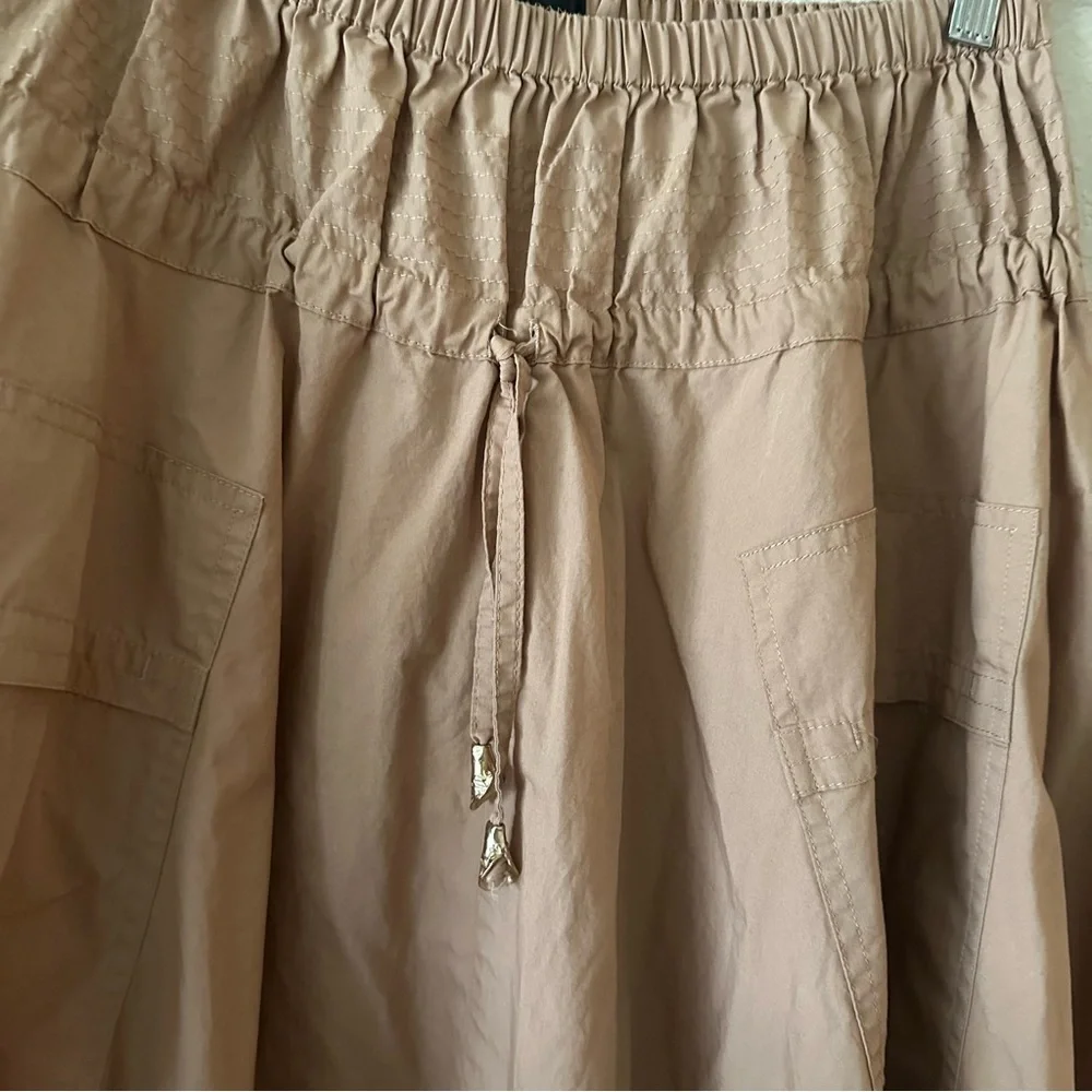 Donna Karan Tan Elastic Waist Skirt size medium - Picture 5 of 6